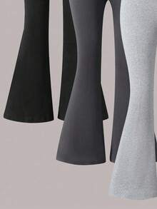 3件套女童紧身喇叭裤 - 彩色 - 查看 5