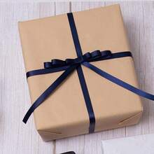 Cream Ribbon 1 Inch Double Face Satin Ribbon For Gift Wrapping Hair Bows Making Chair Sash Valentine's Day Wedding Birthday Party Invitation Decorations Floral Craft Sewing, 25 Yards - 508-海軍藍 - 查看 5