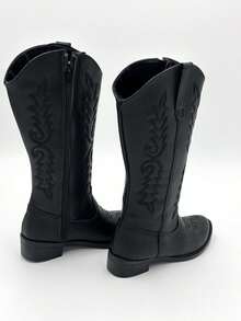 BOTAS VAQUERAS PARA NIÑA - Negro - Ver 4