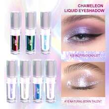 Romantic Beauty RMT: Liquid Eyeshadow With Pearl And Shimmer Effect, Brightens Eye Area, Long-Lasting And Smudge-Proof, Lightweight And Easy To Apply, Suitable For Daily And Party Makeup, Mother's Day Gift, Ideal For Mothers, Wives, Sisters, Girlfriends - Highlighter Eyeshadow - 05 - 查看 9