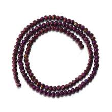 1pc Electroplated Purple Faceted Abacus Bead Crystal Flat Beads, Multi-Color Loose Beads 3/4/6/8/10mm, Fashionable Colorful Cute Electroplated Color All-Match Versatile Handmade DIY Beads, Suitable For Bracelets, Necklaces, Jewelry Making, Phone Charms, Keychain, Bead Wholesale - Electroplating Purple - View 10