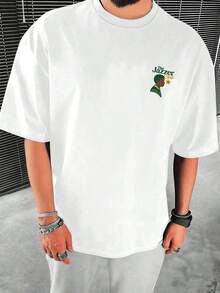 Tyler Creator Golf T-Shirt, Men's Double-Sided Printed T-Shirt, Casual Fashion, Crew Neck, 220gsm, Pure Cotton (1 Piece) - 白色 - 查看 2