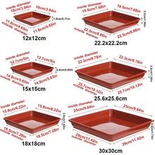 1pc Plant Saucer 4/6/7/8/10 Inch Drip Trays Plastic Tray Saucers Indoor Outdoor Flower Pot Square
