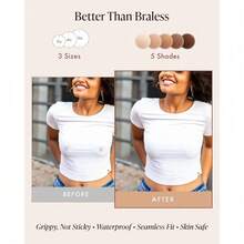 1 Pairs Nipple CoversGrippy Not Sticky Nipple Covers - Cakes Reusable Non Adhesive Nipple Pasties For Women - Silicone Bra Inserts - Kem - Xem 7