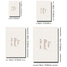 1幅带框/不带框“我们怎么样”圣经经文海报，条纹基督教语录墙面艺术帆布画，简约励志画，适用于公寓、客厅、卧室、现代家居装饰 - 彩色 - 查看 7