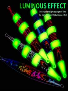 TACKLEPIONEER 1pc Saltwater Fishing Lure, Glow-In-The-Dark Metal Blade Lure, 3D Eyes, Available Sizes: (30g/1.06oz)(60g/2.12oz)(100g/3.53oz)(150g/5.29oz)(200g/7.05oz)(250g/8.82oz), Multiple Colors Available, Suitable For Deep Sea, Boat Fishing, Nearshore Fishing, Can Attract Tuna, Mackerel, Grouper And Other Fish, Ideal Choice For Fishing, Lure Fishing, Metal Blade Lure, Fishing Gear, Also A Great Gift For Friends And Family. - Multicolor - View 6