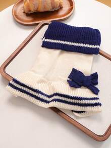 1 件宠物服装，狗/猫服装，小型犬/幼犬服装，可爱宠物服装，狗/猫服装，小型犬秋冬保暖舒适针织裙 - 海军蓝条纹 - 彩色 - 查看 11