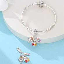 1pc Silver Plated World Famous Attractions Temple Of Heaven Panda, Big Ben, Fushimi Inari Dangle Charms Suitable For Bracelet Necklace Diy Jewelry Making