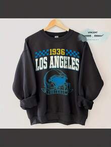 Vintage Los Angeles Football Crewneck Sweatshirt, T-Shirt, Retro Los Angeles Football T-Shirt, Rams Sweatshirt, Los Angeles Fan Gift
