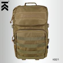 MOCHILA TACTICA KAMPAK KB21, ESCOLAR MULTICOMPARTIMENTOS - Marrón - Ver 2