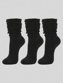 3 Pairs/6 Pairs/10pairs/20 Pairs Of Autumn And Winter Pile Socks, Open Knitted Socks, Open Socks, Men's Tight Middle Tube Socks, Tight Long Socks