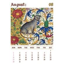 2025/2026 丑陋的中世纪猫咪挂历 - 12 个月纸质计划器，带有受历史手稿启发的古怪猫咪艺术品，适合圣诞节和新年礼物 - 多色 - 查看 6