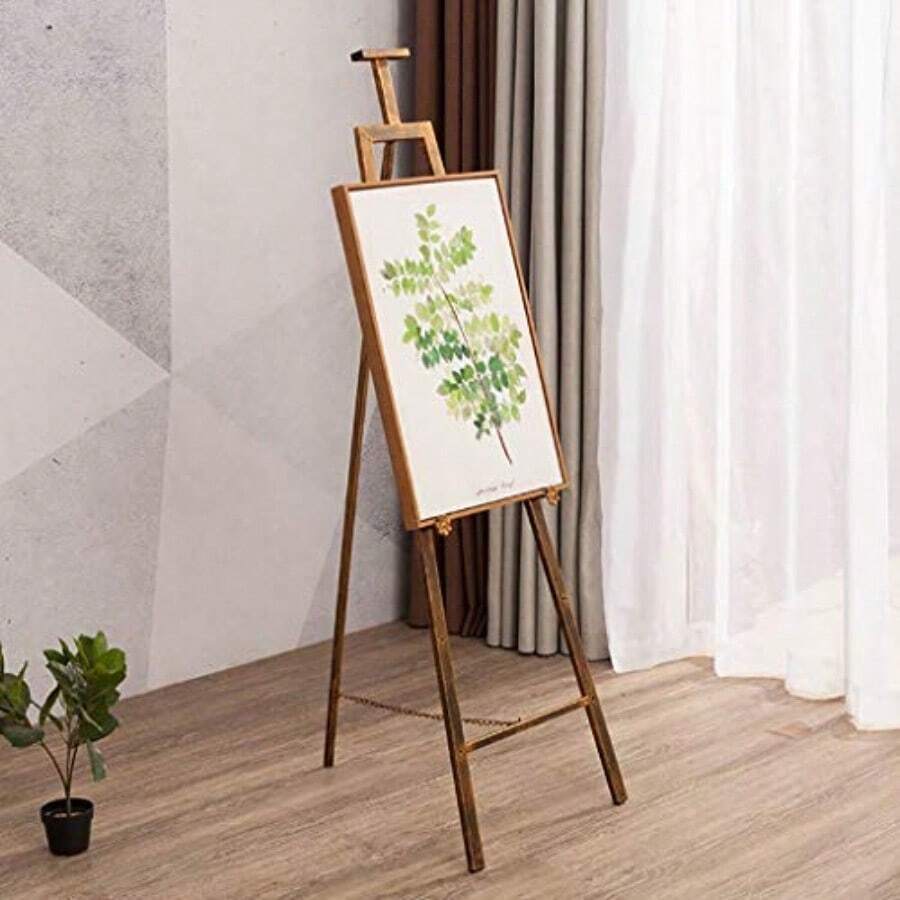 Painting Artist Easel Stand Display Easel Drawing Board Easels Floor Stand Advertising Display Rack Design Display Stand Lifting Folding Weasel Adjustable Frame Bracket Wrought Iron Welcome Wstand/ C - c - Ver 1