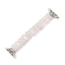 1 Pc Crystal Watch Strap Ladies' Bracelet Watch Band Bracelet Wristband Pink And White Girlish Style Compatible With 5/6/7/8/SE Models Fashion Accessory