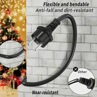 1 st Frankrike förlängningssladd multiuttag 1m/1,8m/3m/5m/10m förlängningssladd, svart med säkerhetsdörrdesign, förlängningssladd, grenuttag för trädgård, hem, fest, högtidsdekoration, långdistans strömförsörjning, festuppsättning, utomhusström