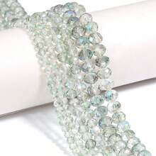1 hạt pha lê thủy tinh AB màu bàn tính sáng bóng màu xanh lá cây nhạt cắt cạnh 4/6/8mm, đồ trang sức trang trí Giáng sinh cổ điển đầy màu sắc thời trang tự làm đồ thủ công cho hoa tai/vòng tay/vòng chân/dây chuyền, đồ trang trí cây thông Noel, đồ trang trí ngày lễ, đồ trang trí đám cưới, đồ trang trí cửa sổ, phụ kiện quần áo & túi xách - màu xanh lợt - Xem 2