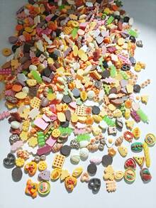 5pcs-50pcs Cute Miniature Food Fridge Magnets, Kitchen Decor Refrigerator Stickers