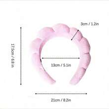 Spa Headband 1 Pcs For Women-Girls, Autumn New Arrivals  Makeup Sponge Headband, Non Slip Face Wash, Skincare-Padded Soft Thick Terry Cloth Hair Band Accessory 1 Pcs Fashion Hair Accessory Day Gift Headwear Cute Hairaccesories Stretch Headband Hair Accessories(Pink)Autumn New Arrivals