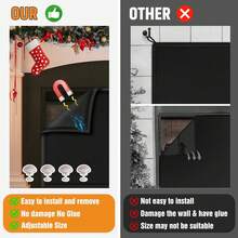 Couverture magnétique de cheminée pour la perte de chaleur, couvre-cheminée d'intérieur pour empêcher les courants d'air et la perte de chaleur, pare-brise de cheminée