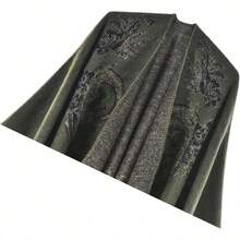 Women's Warm Shawl Wrap Cape Winter Cardigan Sweaters Open Front Poncho - Y16-cashew Green - View 2