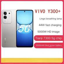 vivo Y300+ 持久流畅芯片，大电池 5G 新机，vivo 2025 年新款发布，Y300+ 全球语言 - 鈦色 - 查看 1