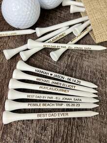 Personalisierte Golftees, Individuelle Golftees, Gravierte Golf Geschenke, Wähle Schriftart und Farbe, Weiße Holz Golf Tees, Geschenk für Männer Vatertag Geschenk Papa Golf Geschenk, Kunstaktivitäten, Outdoor-Sportausrüstung, Ideale Geschenke für ihn, Freund, Familie, Freunde, für Geburtstage, für Urlaub/Feiertage, für Schule/Wettbewerb, für Sport - Verschiedenfarbig - Übersicht 8