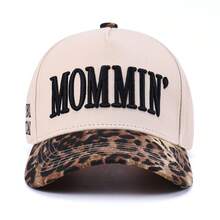 Mommin Trucker Hat For Women Embroidered Mom Baseball Cap Adjustable Canvas Vintage Hat For Casual Wear