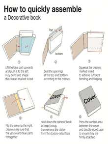 3/6pcs Elegant Minimalist Decorative Book Stack - Beige & Brown Paper Book Ornaments With Rounded Edges, Sturdy Layered Design For Coffee Table, Living Room, Dining Table - Modern Home Decor In Neutral Tones, Space-Saving Tabletop Centerpiece For Year-Round & Seasonal Decor,Easy To Assemble, No Maintenance Required