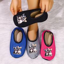 Damen Slip-On Hausschuhe - Weiche rutschfeste warme Sohlen, bequeme Fütterung geeignet für alle Jahreszeiten, vielseitig einsetzbar für Yoga, Tauchen, Tanzen, Reisen & Hotel, leicht zu tragen und maschinenwaschbar, tolles Geschenk für Mama, zufälliges Muster