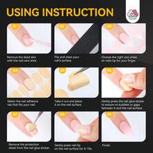 SAVILAND Pro Nail Adhesive Tabs 600 PCS : 30 Days Long Lasting Press On Nail Sticky Tabs 15 Sizes 0.3mm Ultra-Thin Waterproof For Shower Strong Nail Glue Sticker For Press Ons 20 Sheets Home DIY Use - 無色 - 查看 7