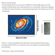 2000+ piezas de bloques de construcción para adultos, nebulosa galáctica creativa, Mona Lisa, girasol de otoño, modelo de ladrillo de alta dificultad de 2.5 mm de partículas micro, decoración del hogar, regalo de Navidad/Halloween/Día de San Valentín/Año Nuevo