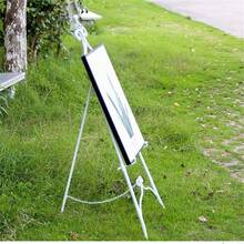 Display Easel Metal Folding Artist Easel for Painting Sketching Portable and Adjustable Stand White 61CM - Blanco - Ver 6