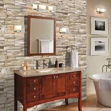 10pzs Panel Pared Decorativo Autoadherible 3D Papel Tapiz Azulejo Relieve Textura Realista Minimalista Contemporáneo Profesional Espuma PE Impermeable Resistente Húmedad Lavable| Claro - Blanco Puro - Ver 11