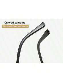 1 件时尚、优雅、多功能男士时尚眼镜，适合办公室使用和旅行，具有高达 400 的紫外线防护功能，配有方形金属镜框，重量极轻。