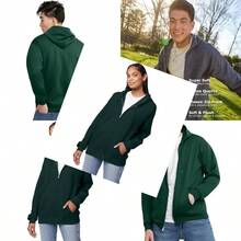 Men's Full Zip  Smart Fleece Hoodie