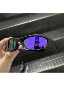 Metal Sunglasses With Splice Polarized Lens - 紫色 - 查看 2