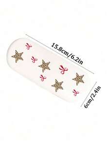 1pc Stylish Bow-Print Glasses Case,Ins Glasses Storage Box, Women's Hard Shell Glasses Case With Cute Bow,Portable Sunglasses Storage Box,Multifunctional Storage Box, Elegant Ladies Accessory Storage, Fashion Accessory, Plastic Material, Waterproof And Stain-Proof