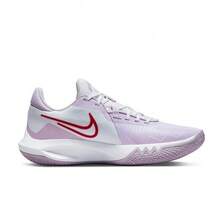 Nike Precision 6 防扭减震男子篮球鞋，新款耐磨强包裹支撑稳定球场低帮篮球鞋，时尚薰衣草优雅配色户外休闲篮球鞋，篮球爱好者必备 DD9535-100 - 白紫色 - 查看 3