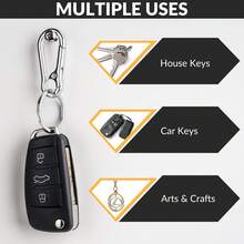 4pcs Zinc Alloy New Style Waist Hanging Car Key Chain, Stainless Steel Key Ring With Keychain, Double Loop Keyring, Durable Spring Hook, Creative Pendant, Ideal Gift