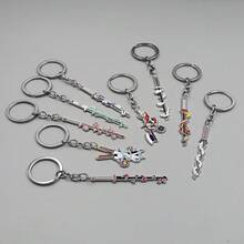 1 件动漫日本刀剑武器钥匙扣金属珐琅别针背包配件礼物送给粉丝 - 彩色 - 查看 4