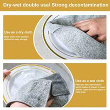 10pcs Kitchen Cleaning Cloths, High Quality Dishcloths, Super Absorbent Microfiber Cleaning Rags, Non-Stick Oil, Washable Quick Dry Dish Towels (Gray)