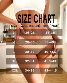 Womens Cotton Underwear Lace Brazilian Panties Soft Breathable Cotton Bikini Ladies 6 Pack - màu đen - Xem 6