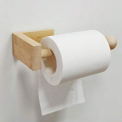 Toalettpappershållare, Självhäftande toalettpappershållare, Bekväm pappershängare, Absorberande handdukshängare, Badrumstillbehör, Handdukshängare för kök, Ingen borrning krävs, Väggmonterad, Badrumsorganisatör, Badrumsbeslag, Badrumsinredning, Fyrkantiga badrumstillbehör Badrumsverktyg