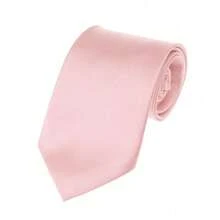 New Hot ! Solid Color Plain Classic Necktie Men's Tie,ZXCFTE - 17-Hồng nhạt - Xem 1