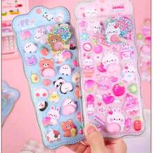 1pc Thick Cute 3D Animal Foam Sticker, Decorative Soft Sticker For Phone Case, Suitable For DIY Crafts, Scrapbooking, Notebooks, Laptops, Water Bottles, Diamond Art, Fun Design, High-Quality Decals, Decorative Stickers, Creative Decoration. [Random Style Color, Random Color Variation] - Multicolor - View 2