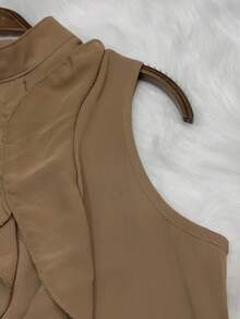 Bin Hang - Blusa Sem Mangas Com Babados - Elegancia e Conforto para o Seu Estilo