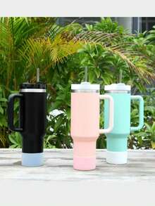 1 Stück Silikon Wasserflasche Hülle für 12-24oz, rutschfester Schutzüberzug für Boden, Schutzpuffer für Twist- und Klappmechanismus bei Edelstahl Wasserflaschen