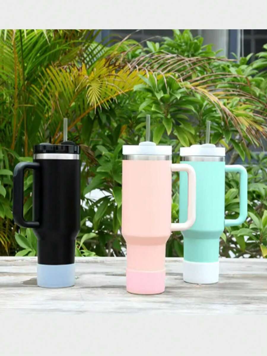 1 Stück Silikon Wasserflasche Hülle für 12-24oz, rutschfester Schutzüberzug für Boden, Schutzpuffer für Twist- und Klappmechanismus bei Edelstahl Wasserflaschen