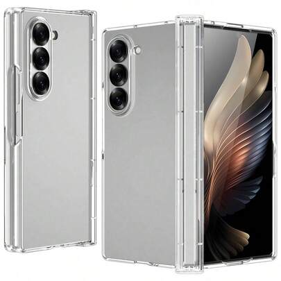 keshengtai 1pc Candy Color Hinge Full Coverage Phone Case Compatible With Samsung Galaxy Z Fold 7 6 5 4 3 5G