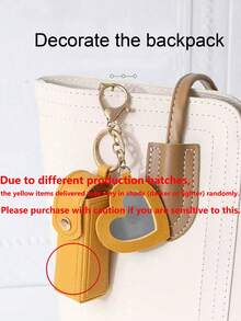 1pc Mini Lipstick Case With Mirror, Portable Pu Leather Keychain Lipstick Holder - Pink Makeup Bag Make Up Organizer Lipstick Holder Gift For Thanksgiving For Girl Women Mom Lipstick Pouch Women Gifts Girl Gifts Girlfriend Gifts. 1pc Solid Color PU Leather Lipstick Holder Bag With Heart Shaped Mirror Women's Makeup Keychains.,Gifts For Women,Christmas Gifts,Gift Ideas For Women